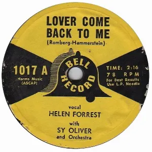 Pochette de Lover Come Back To Me de Helen Forrest