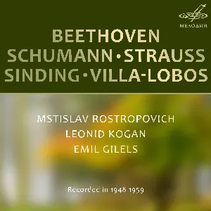 Pochette de Chamber Music de Ludwig van Beethoven - Robert Schumann - Richard Strauss - Emil Gilels - Heitor Villa‐Lobos - Christian Sinding - Mstislav Rostropovich