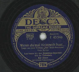 Pochette de Wenn du mal Heimweh hast de Lys Assia