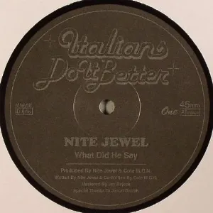 Pochette de What Did He Say de Nite Jewel