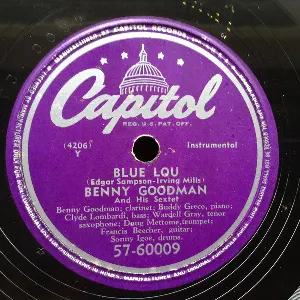 Pochette de Blue Lou / There's a Small Hotel de The Benny Goodman Quartet - The Benny Goodman Sextet