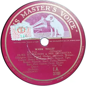 Pochette de Warm Valley / The Giddybug Gallop de Duke Ellington and His Orchestra