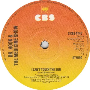 Pochette de I Can’t Touch the Sun / Stayin’ Song de Dr. Hook