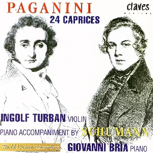 Pochette de 24 Caprices de Robert Schumann - Ingolf Turban - Niccolò Paganini