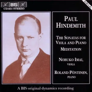 Pochette de The Sonatas for Viola and Piano / Meditation de Nobuko Imai - Paul Hindemith - Roland Pöntinen