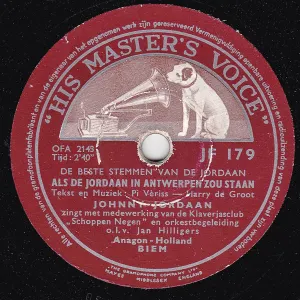 Pochette de Als de Jordaan in Antwerpen zou staan / België en Nederland de Johnny Jordaan