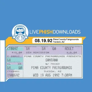 Pochette de 1992-08-19: Pima County Fairgrounds, Tucson, AZ, USA de Phish