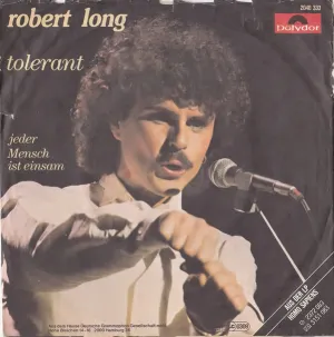 Pochette de Tolerant / Jeder Mensch ist einsam de Robert Long