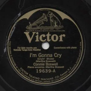 Pochette de I'm Gonna Cry / Nights When I Am Lonely de Connee Boswell