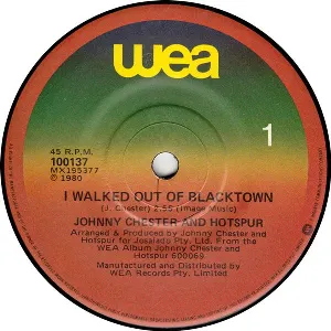 Pochette de I Walked Out of Blacktown de Johnny Chester
