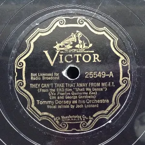 Pochette de They Can’t Take That Away From Me / I’ve Got Rain in My Eyes de Tommy Dorsey and His Orchestra