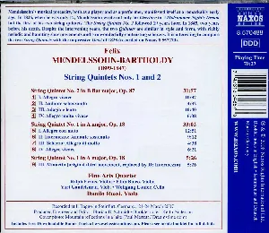 Pochette String Quintets nos. 1 & 2