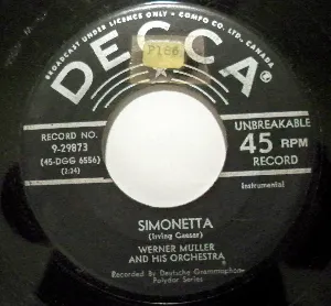 Pochette de Simonetta / All My Love de Werner Müller und sein Orchester