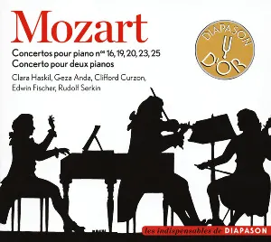 Pochette de Concertos Pour Piano nos 16, 19, 20, 23, 25 / Concerto pour deux Pianos de Rudolf Serkin - Clara Haskil - Edwin Fischer - Sir Clifford Curzon - Anda Géza - Wolfgang Amadeus Mozart