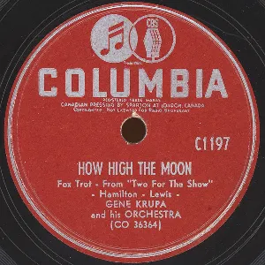 Pochette de How High the Moon / Tea for Two de Gene Krupa and His Orchestra