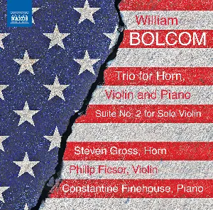 Pochette de Trio for Horn, Violin and Piano / Suite no. 2 for Solo Violin de William Bolcom