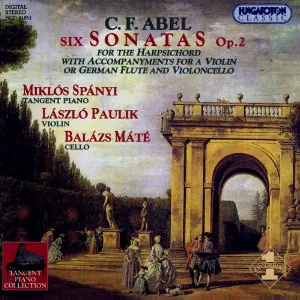 Pochette de Six Sonatas, op. 2 de Carl Friedrich Abel - Miklós Spányi
