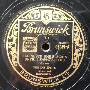 Pochette de I'll Never Smile Again Until I Smile at You / My Greatest Mistake de The Ink Spots