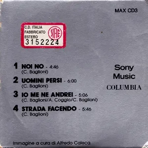 Pochette de Anteprima tour '91 Baglioni de Claudio Baglioni
