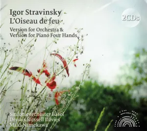 Pochette de L'Oiseau de feu: Version for Orchestra & Version for Piano Four Hands de Sinfonieorchester Basel - Igor Stravinsky - Dennis Russell Davies