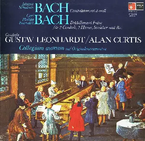 Pochette Johann Sebastian Bach: Cembalokonzert d-moll / Carl Philipp Emmanuel Bach: Doppelkonzert F-dur für 2 Cembali, 2 Hörner, Streicher und B.c.