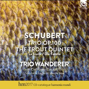 Pochette de Piano Trio, Op. 100 / The Trout Quintet de Trio Wanderer - Franz Schubert