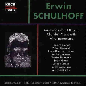 Pochette de Kammermusik mit Bläsern de Michael Rische - Erwin Schulhoff