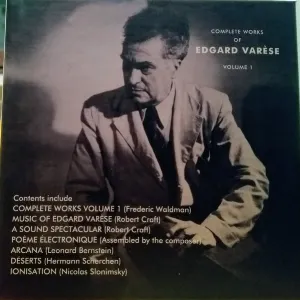 Pochette Complete Works of Edgard Varèse, Volume 1