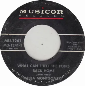 Pochette de What Can I Tell the Folks Back Home de Melba Montgomery