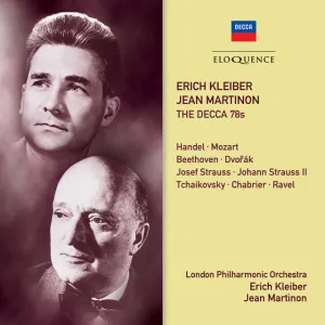Pochette de The Decca 78s de Ludwig van Beethoven - George Frideric Handel - Emmanuel Chabrier - Maurice Ravel - Antonín Dvořák - Johann Strauss - Jean Martinon - Josef Strauss - Pyotr Ilyich Tchaikovsky - Erich Kleiber - Wolfgang Amadeus Mozart - London Philharmonic Orchestra