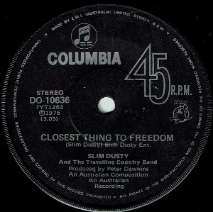 Pochette de Closest Thing to Freedom de Slim Dusty