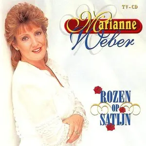Pochette de Rozen op satijn de Marianne Weber