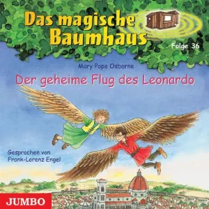 Pochette de Das magische Baumhaus, Folge 36: Der geheime Flug des Leonardo de Mary Pope Osborne - Frank‐Lorenz Engel