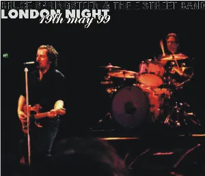 Pochette de 1999‐05‐19: Earls Court, London, England, UK de Bruce Springsteen - The E Street Band
