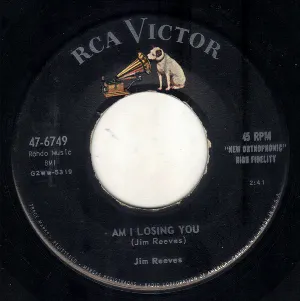 Pochette de Am I Losing You / Waitin’ for a Train de Jim Reeves