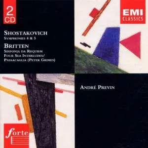 Pochette Shostakovich: Symphonies 4 & 5 / Britten: Sinfonia da Requiem / Four Sea Interludes / Passacaglia (Peter Grimes)