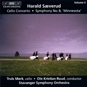 Pochette de Cello Concerto / Symphony no. 8 "Minnesota" de Ole Kristian Ruud - Truls Mørk - Stavanger Symfoniorkester - Harald Sæverud