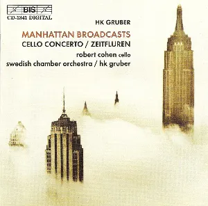 Pochette de Cello Concerto / Zeitfluren de HK Gruber - Svenska Kammarorkestern - Robert Cohen