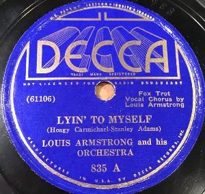 Pochette de Lyin’ to Myself / Ev’ntide de Louis Armstrong & His Orchestra