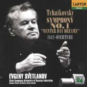 Pochette de Symphony no. 1 in G minor, op. 13 / 1812-Overture, op. 49 de State Academic Symphony Orchestra of Russia “Evgeny Svetlanov” - Pyotr Ilyich Tchaikovsky - Yevgeny Svetlanov