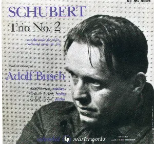 Pochette Schubert: Trio in E-flat, op. 100 / Brahms: Piano Trio no. 2, op. 87