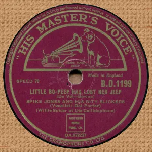 Pochette de Little Bo-Peep Has Lost Her Jeep / I Wanna Go Back to West Virginia de Spike Jones and His City Slickers