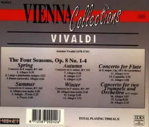 Pochette Vienna Collections: Vivaldi: The Four Seasons / Concerto for Flute