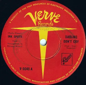 Pochette de Darling Don't Cry / You Name It de The Ink Spots