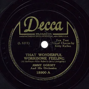 Pochette de That Wonderful, Worrisome Feeling / The Way That the Wind Blows de Jimmy Dorsey and His Orchestra