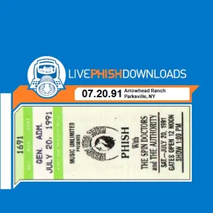 Pochette de 1991-07-20: Arrowhead Ranch, Parksville, NY, USA de Phish