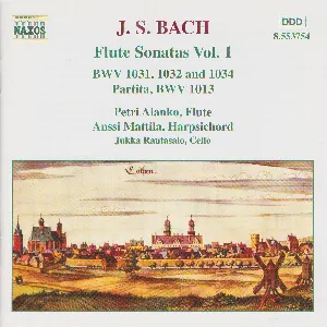Pochette Flute Sonatas, Volume 1: BWV 1031, 1032 and 1034 / Partita, BWV 1013