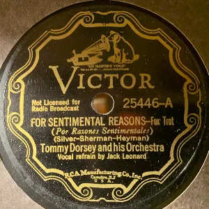 Pochette de For Sentimental Reasons / Another Perfect Night Is Ending de Tommy Dorsey and His Orchestra