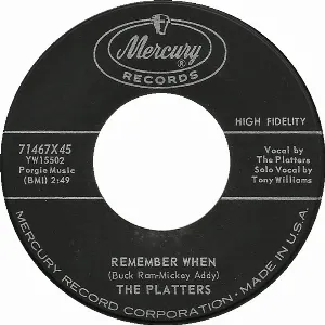 Pochette de Remember When / Love of a Lifetime de The Platters