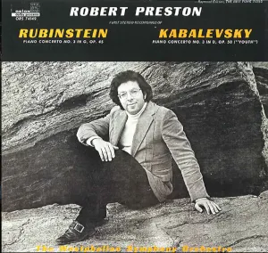 Pochette Rubinstein: Piano Concerto no. 3 in G, op. 45 / Kabalevsky: Piano Concerto no. 3 in D, op. 50 “Youth”